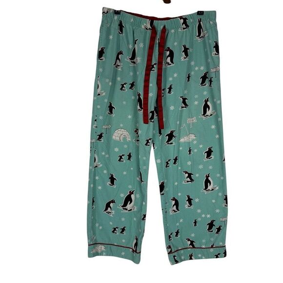 Nick and Nora Sleepwear Medium Penguin Pajama Pants Bottoms Only - Picture 1 of 10